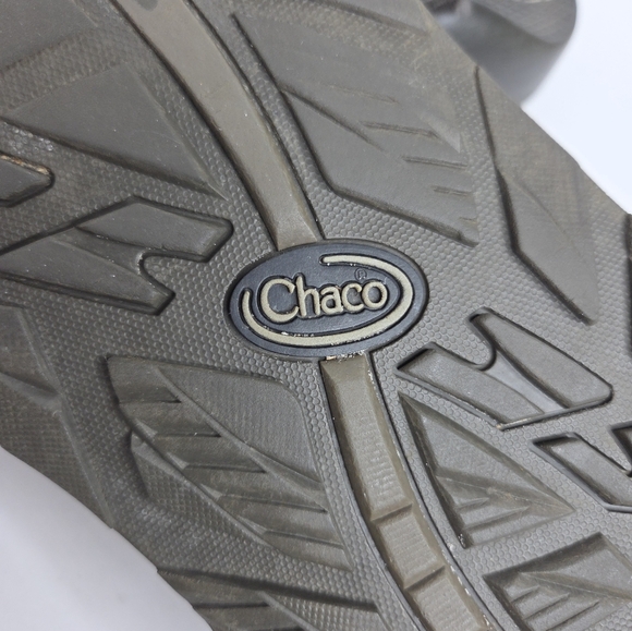 Chaco Men's Z/2 Brown Yellow Classic Toe Loop Adjustable Strap Sandal Size 12 - Picture 8 of 10